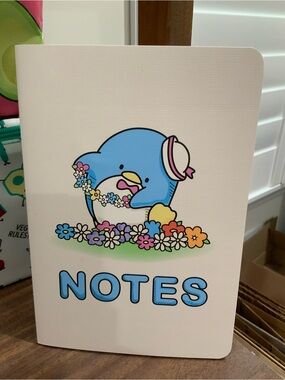 Hello Kitty Blue Penguin Tuxedo Sam Floral Notes Notebook